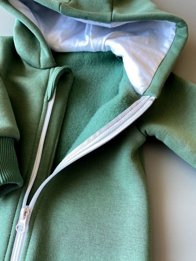 Утеплений комбінезон з начосом "Emerald" із закритою ніжкою (розміри з 62 по 68р) 3529715705981586 фото