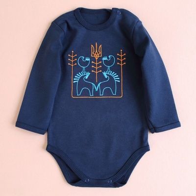 Дитячий боді з сучасним етноорнаментом Воля 37914 фото