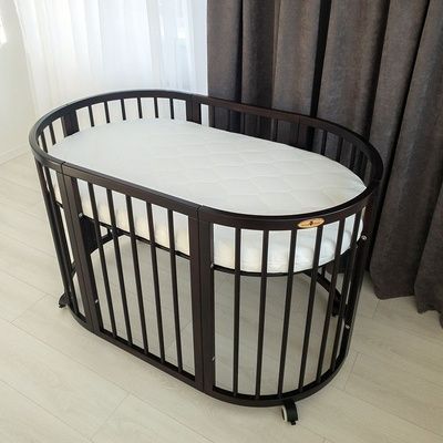 Овальне ліжечко Royal Sleep 7в1 Венге 26-3028 фото