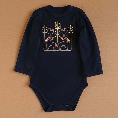 Дитячий боді з сучасним етноорнаментом Воля 35414 фото