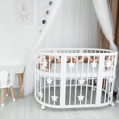 Овальне ліжечко Royal Sleep 7в1 Stars 26-3035 фото