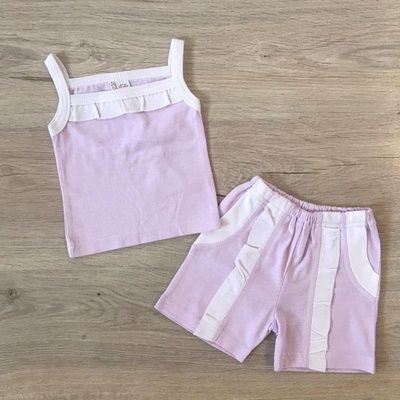 Костюм BetiS "Лунтік" Дівчинка Майка,шорти Фіолетовий Кулір 27683022 Зріст 62 19039 фото