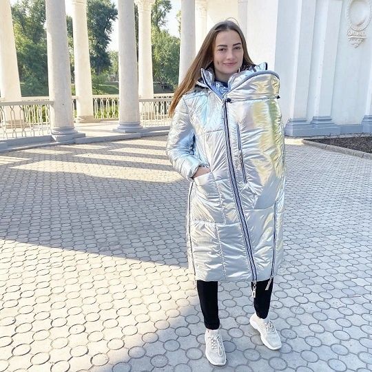 Зимова куртка 3 в 1 срібло 164411576287127 фото