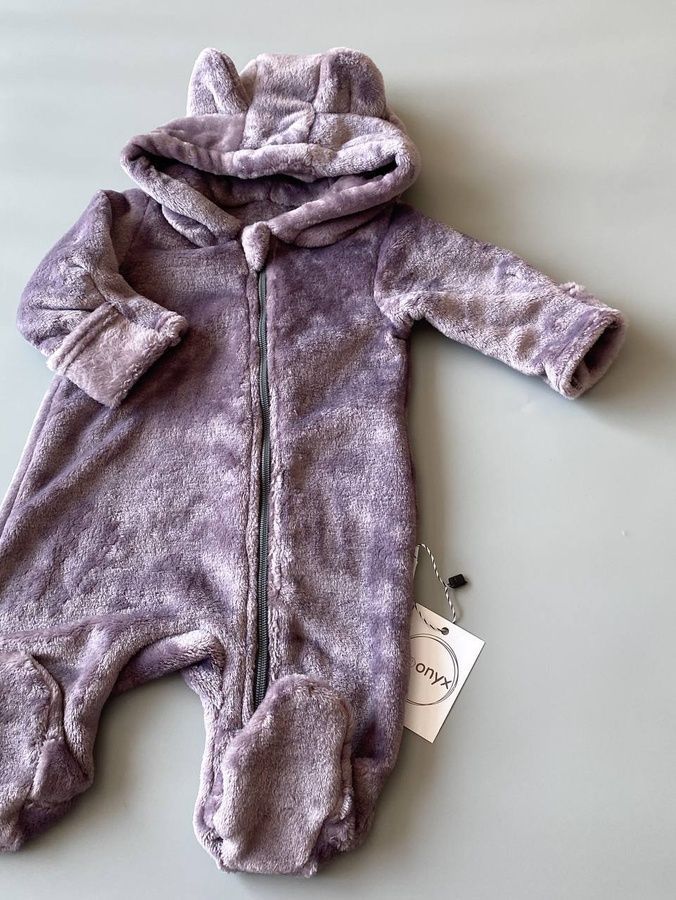 Комбінезон плюшевий ведмедик "Purple Gray" 3763415760151587 фото