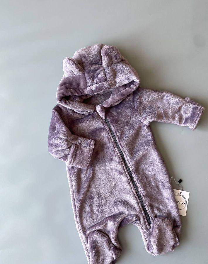Комбінезон плюшевий ведмедик "Purple Gray" 3763415760151587 фото