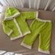 К-м BetiS "Ведмедик" Кофта,штани Зелений Велюр,махра 27071673 Зріст 74 5483 фото 1