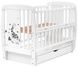 Ліжко Babyroom Жирафік DJMYO-3 маятник, ящик, відкидний бік бук білий 625289 фото 4