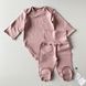 Набір: боді + повзунки "Dusty Rose" 3519815704491588 фото 1