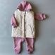 Набір: Жилетка Oversize "Sand" + Комбінезон "Base" Wild Rose (80-98рр) 4466215819201763 фото 1