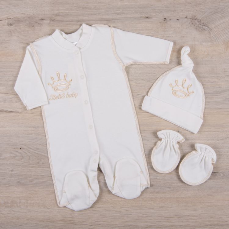 Чоловічок BetiS "BetiS baby" Молочний Інтерлок 27684688 Зріст 62 3450915685401285 фото