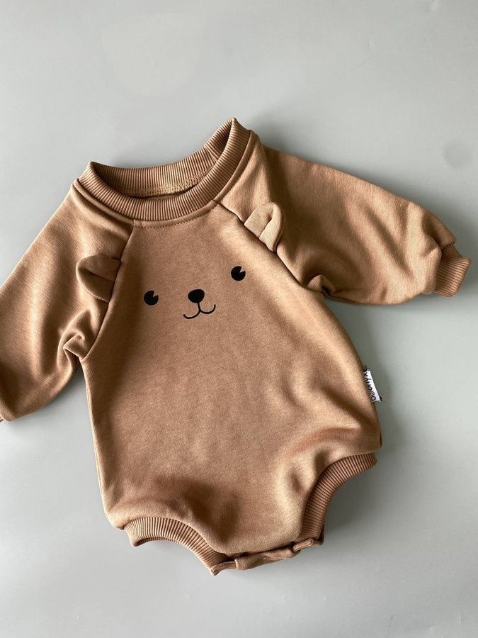 Боді - світшот "Bear" Chocolate 3867815770541590 фото
