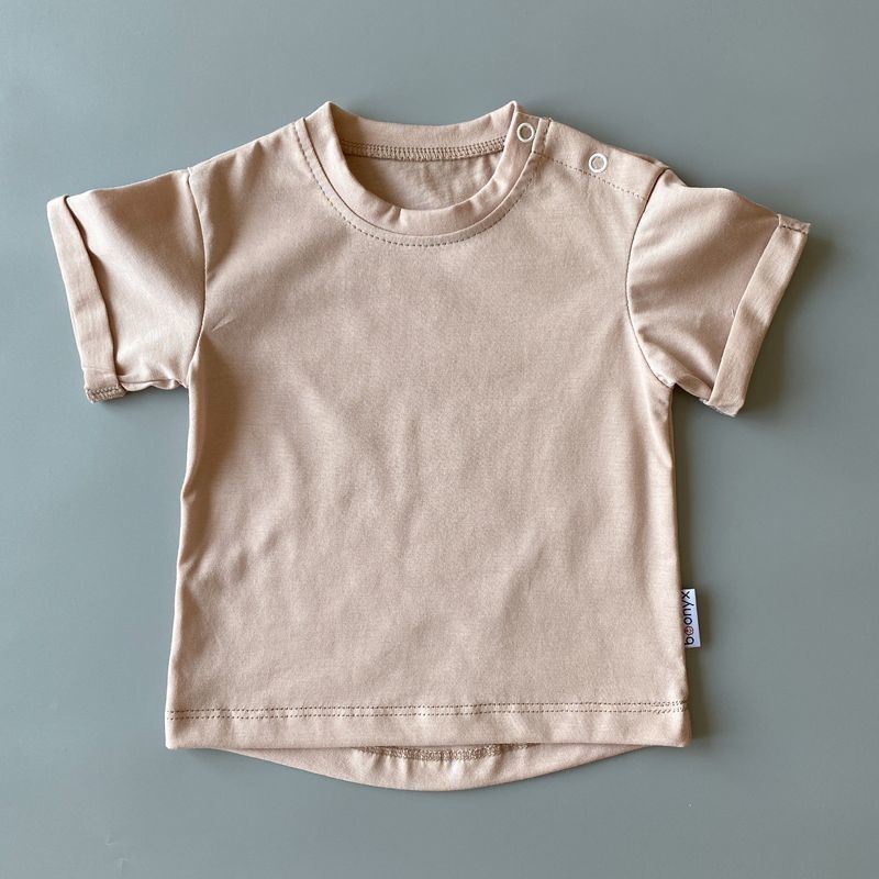 Набір: шорти "Tie Dye+Chocolate" + футболка "Palms+Beige" 3627015731841587 фото