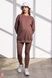 Капучино лосини в рубчик з поясом на живіт для вагітних Betty (2xL) SP-32.011 32011М фото 3