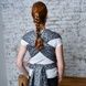 Тканый жаккардовый слинг шарф серый Feathers 215681541169580 фото 4